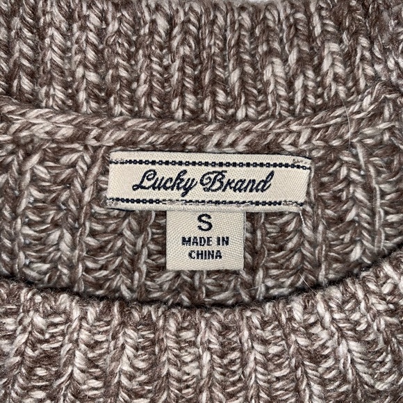 Lucky Brand Cable Knit Crew Neck Sweater - Picture 2 of 2